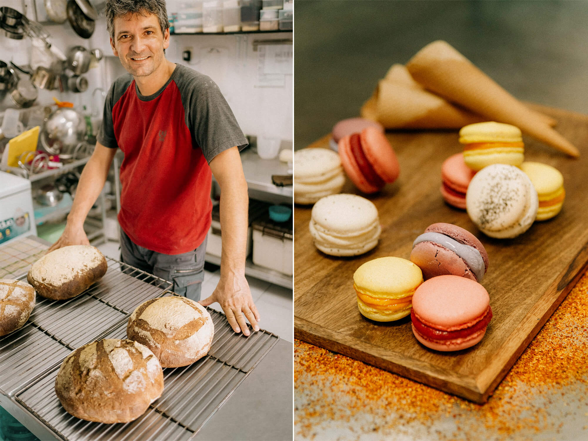 Photographe d'artisan boulanger, pâtissier et glacier, photo culinaire à Rennes, en Bretagne © Kalao Studio